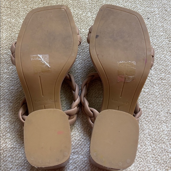 Dolce Vita Women's Braided Beige Sandals - Picture 5 of 7